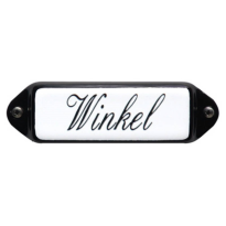 Deurbordje emaille 'Winkel' model oor