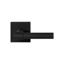 GPF deurklink op vierkante rozet, Hipi Deux, paar, zwart