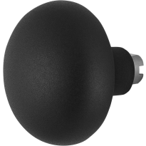 GPF8849.61 Paddenstoel knop veiligheidsschilden vast 65mm zwart