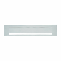 Hoppe 403 aluminium F1 rechthoekige briefplaat, 73x338mm