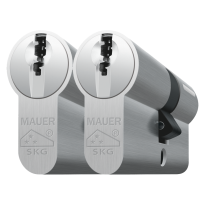Mauer profielcilinder, DT1 serie, dubbele cilinder gelijksluitend per 2