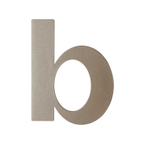 Mocca blend letter B plat, 110 mm