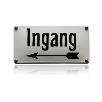 NH-112 emaille naambord 'Ingang'