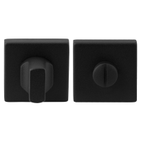 Toiletgarnituur GPF8911.02 50x50x8mm stift 5mm zwart grote knop