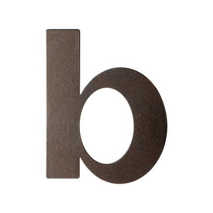 Dark blend letter B plat, 110 mm