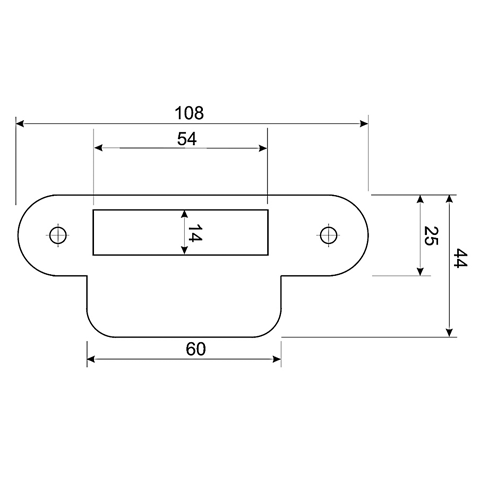 Mauer 338 F Sluitplaat T B V Loopslot Afgerond Rvs Deurbeslagstore Be